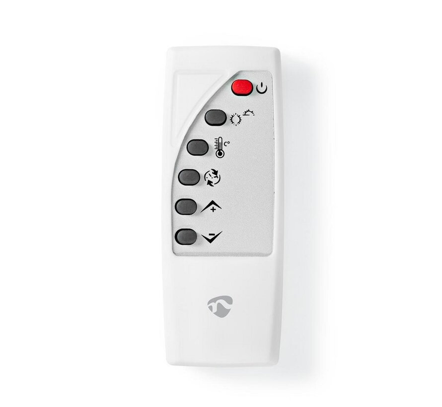 WIFIHTPL20FWT | Slimme Wi-Fi convectorkachel | 2000 W | Glazen frontpaneel | IP24 | Wit