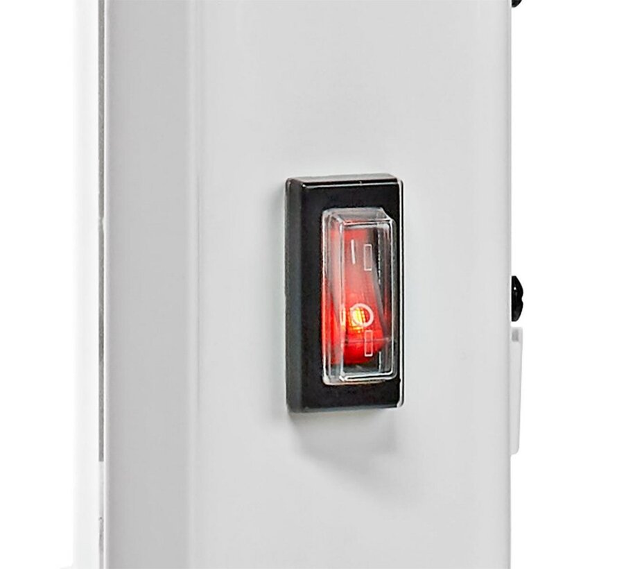 WIFIHTPL20FWT | Slimme Wi-Fi convectorkachel | 2000 W | Glazen frontpaneel | IP24 | Wit