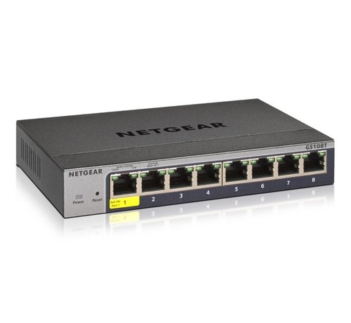 Netgear NETGEAR GS108Tv3 | Managed L2 | Gigabit Ethernet (10/100/1000 Mbps)
