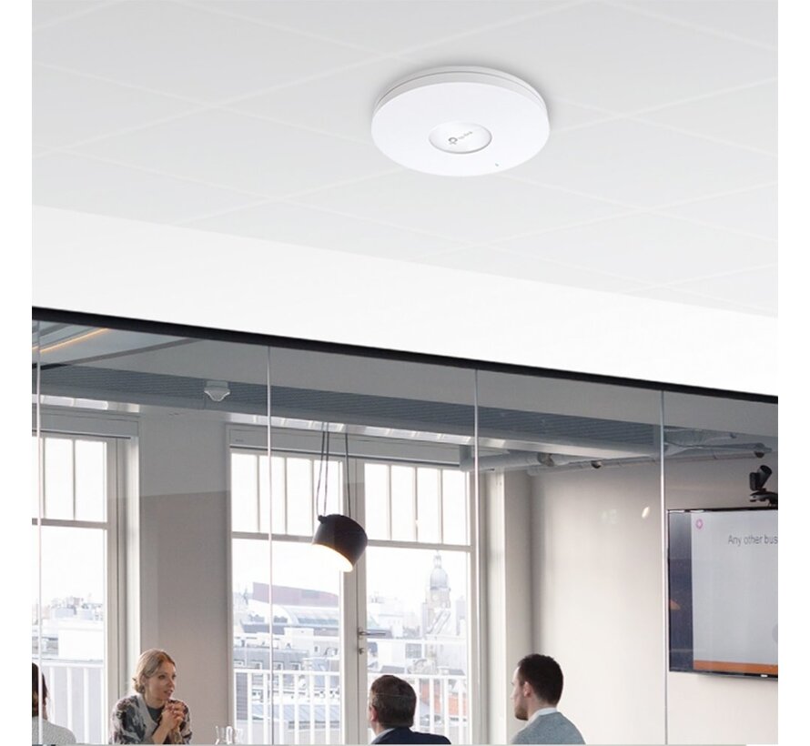 EAP610 Access Point | Wifi 6 | Power over Ethernet (PoE) | 1775 Mbit/s | Inclusief Plafond- en Muurmontagebeugel