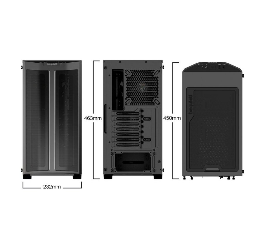 PURE BASE 500 FX Black Midi Tower Zwart