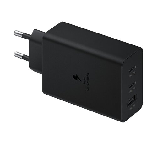 Samsung EP-T6530 | Oplader 65W | 2x USB-C & 1x USB-A | Zwart
