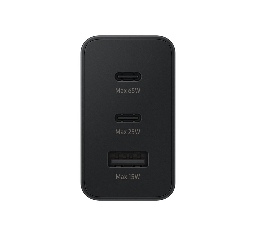 EP-T6530 | Oplader 65W | 2x USB-C & 1x USB-A | Zwart