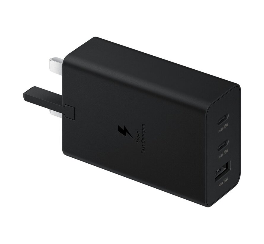 EP-T6530 | Oplader 65W | 2x USB-C & 1x USB-A | Zwart