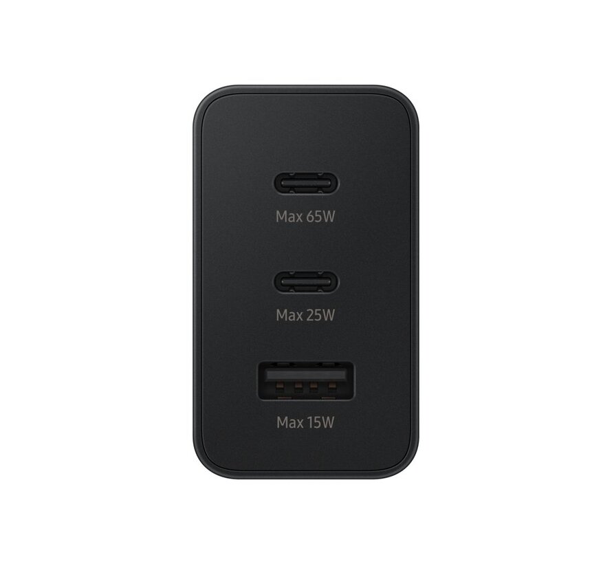 EP-T6530 | Oplader 65W | 2x USB-C & 1x USB-A | Zwart