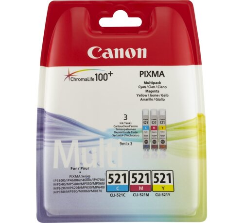 Canon 2934B010 | Originele Cyaan/Magenta/Geel Inktcartridges | 3-Pack