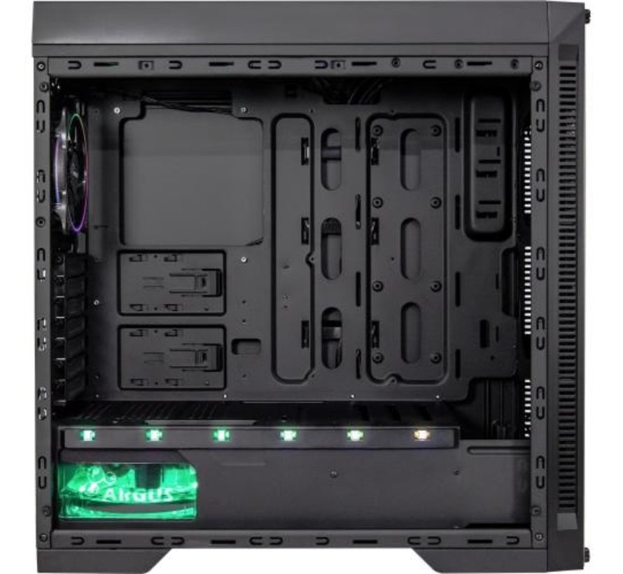 X-908 Infini2 | Infinity Mirror | Tower Case | USB-C | Zwart