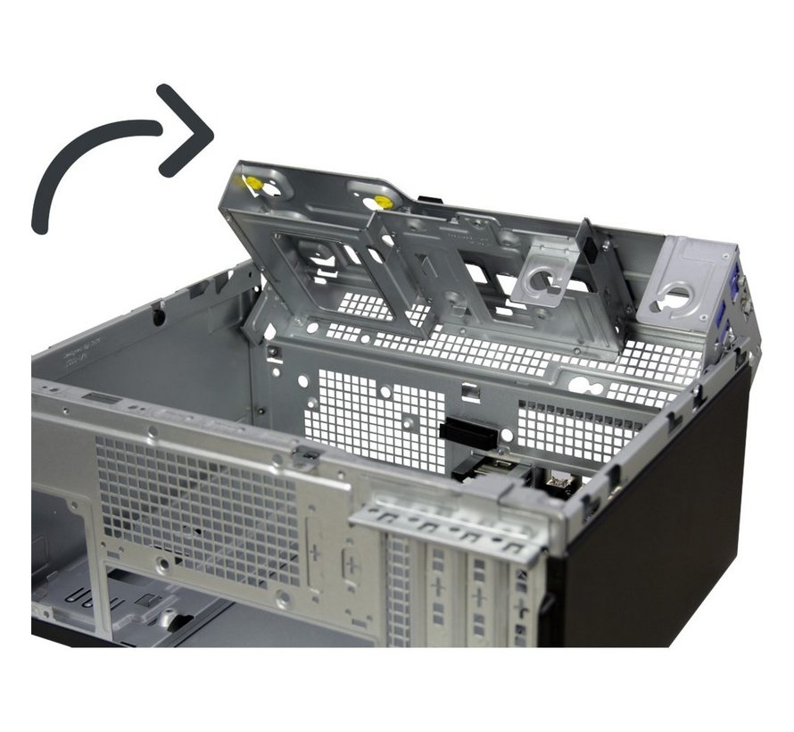 S-703 | Micro Tower Case | Zwart