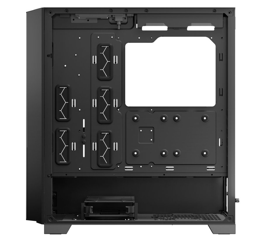 Case  P20C | Midi Tower Case | USB-C | Zwart