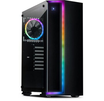 Inter-Tech S-3906 Renegade RGB | Midi Tower Case | Zwart
