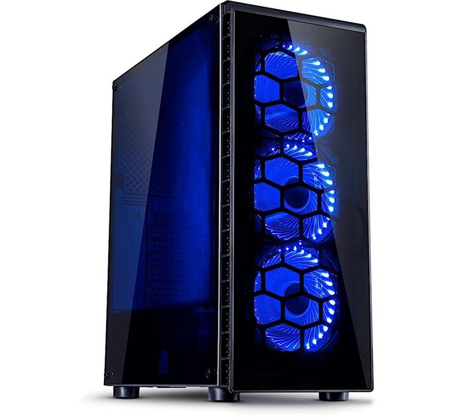 CXC2 Blue Light | Midi Tower Case | Zwart