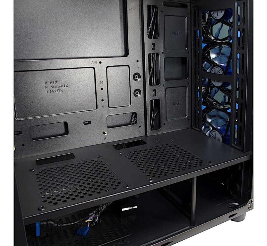 CXC2 Blue Light | Midi Tower Case | Zwart