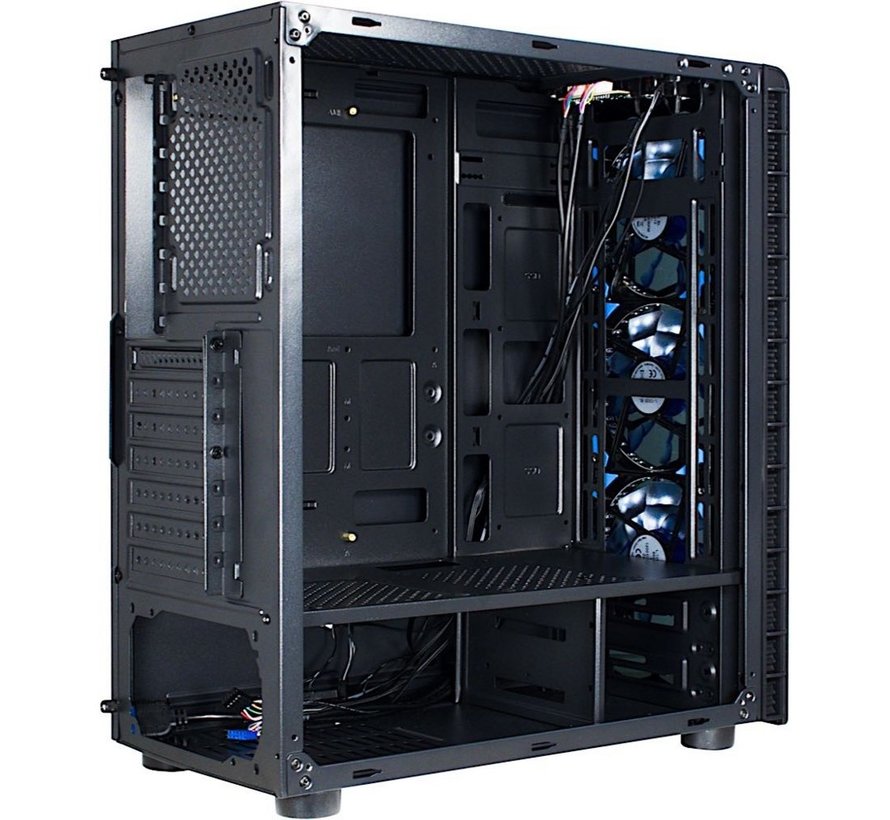 CXC2 Blue Light | Midi Tower Case | Zwart