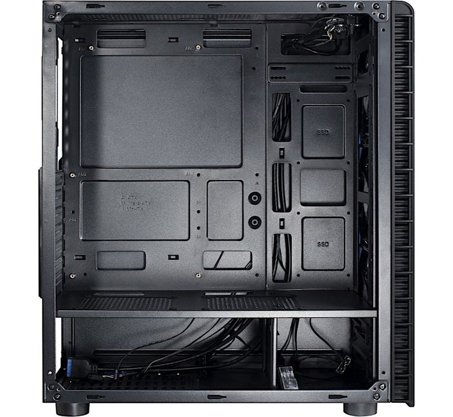 CXC2 Blue Light | Midi Tower Case | Zwart