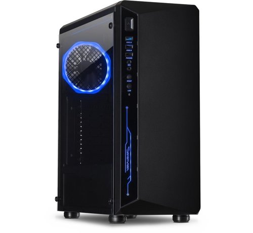 Inter-Tech C-3 Saphir RGB | Midi Tower | Zwart