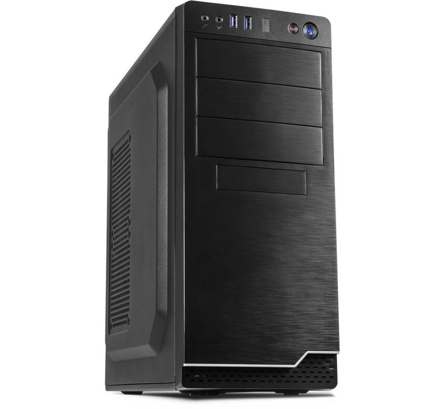 IT-5916 | Midi Tower Case | 500 Watt Voeding | Zwart