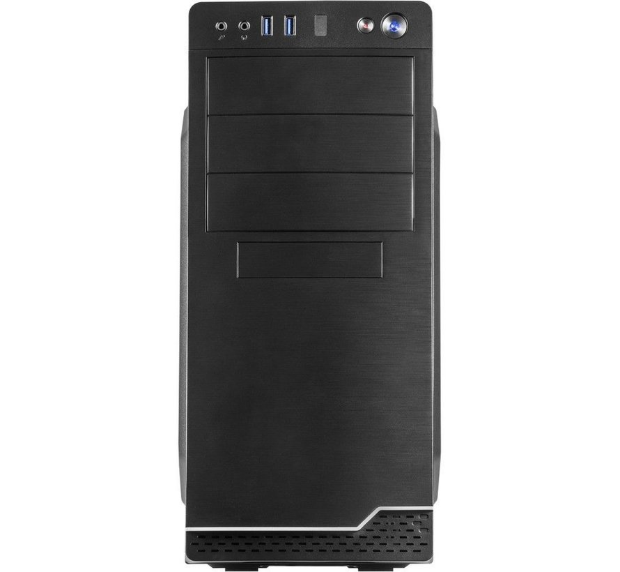 IT-5916 | Midi Tower Case | 500 Watt Voeding | Zwart