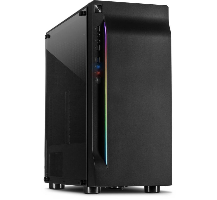 A-3411 Creek RGB | Midi Tower | Zwart