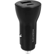 Mobiparts Car Charger 2-port 30W PD Fast Charging Black