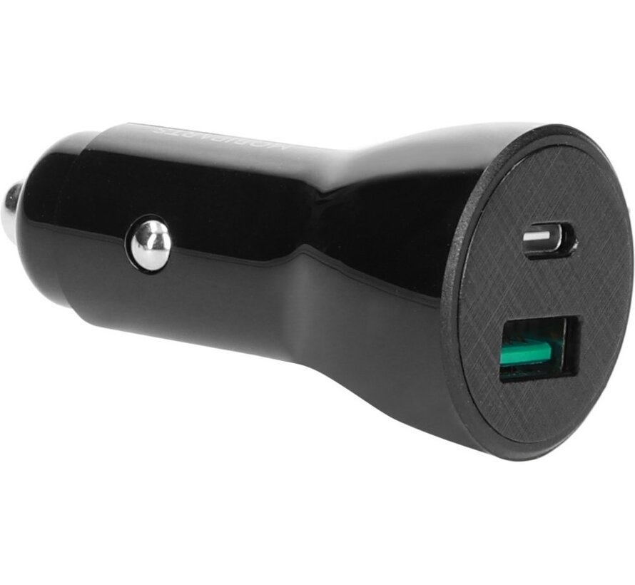 Car Charger 2-port 30W PD Fast Charging Black