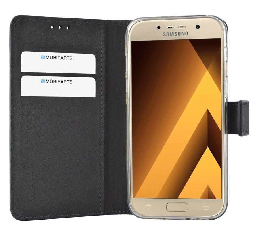 Premium Wallet TPU Case | Samsung Galaxy A3 (2017) | Zwart