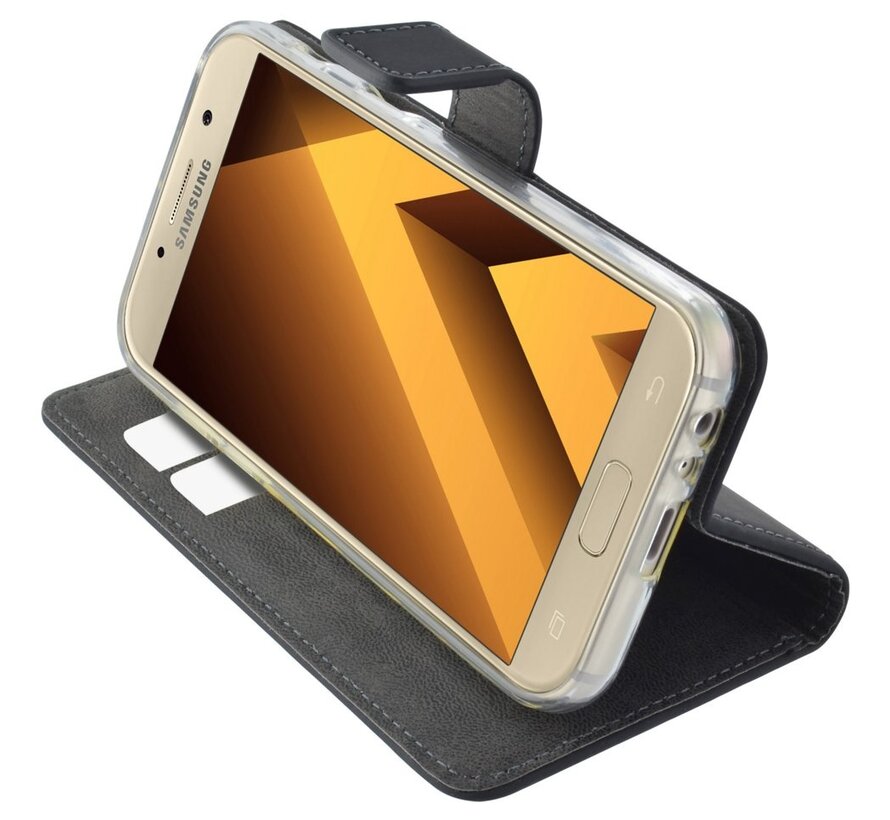 Premium Wallet TPU Case | Samsung Galaxy A3 (2017) | Zwart
