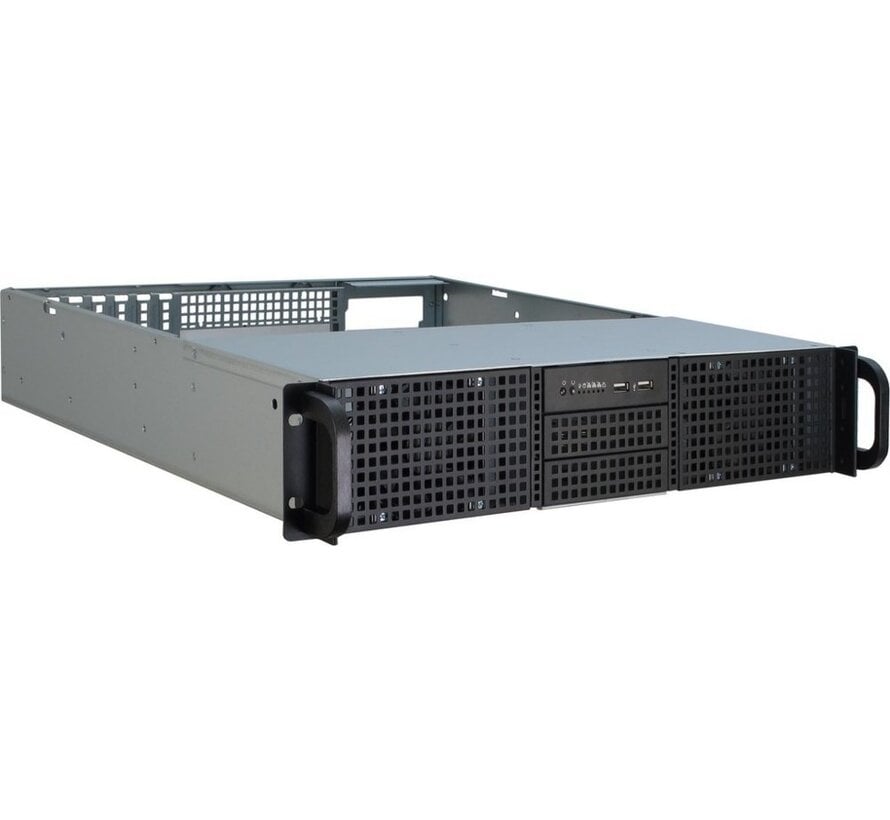 IPC 2U-20248 | Server Rack Case | Zwart