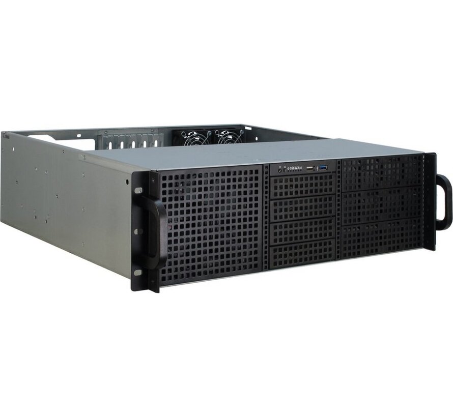 3U-30240 | Server Rack Case | Zwart