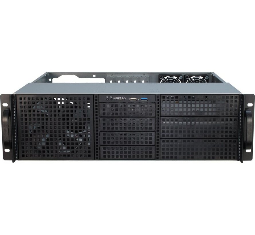 3U-30240 | Server Rack Case | Zwart