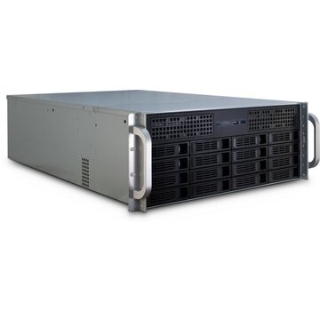 Inter-Tech 4U-4416L | Server Rack Case | Zwart/Zilver