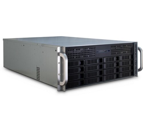 Inter-Tech 4U-4416L | Server Rack Case | Zwart/Zilver