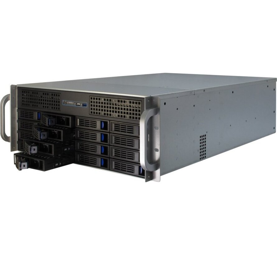 4U-4416L | Server Rack Case | Zwart/Zilver