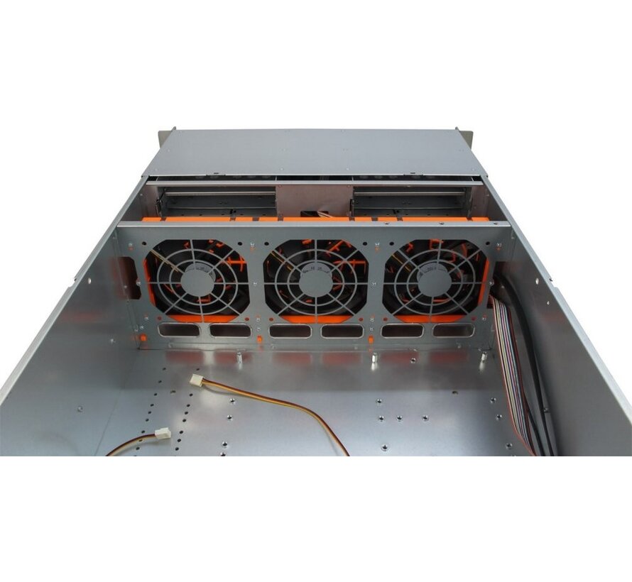 4U-4416L | Server Rack Case | Zwart/Zilver