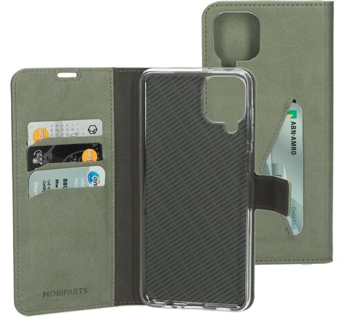 Mobiparts Classic Wallet Case | Samsung Galaxy A12 (2021) | Stone Green
