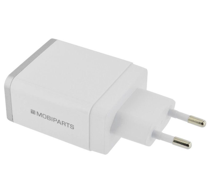 Wall Charger | Dual USB-A Oplader 12W / 2.4A | Wit