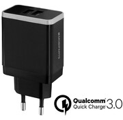 Mobiparts Quick Charge Wall Charger Dual USB 4.6A Black