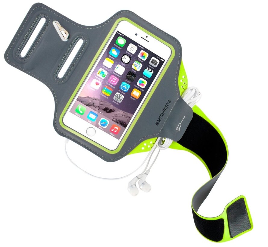 Comfort Fit Sport Armband | Apple iPhone 6, iPhone 6S, iPhone 7, iPhone 8 | Neon Green