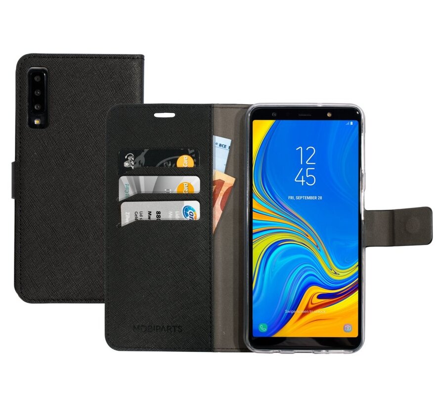 Saffiano Wallet Case | Samsung Galaxy A7 (2018) | Black