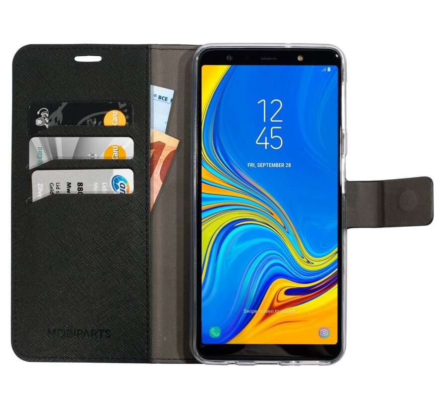 Saffiano Wallet Case | Samsung Galaxy A7 (2018) | Black