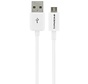 Micro USB to USB Cable 2.4A 3m White (Bulk)