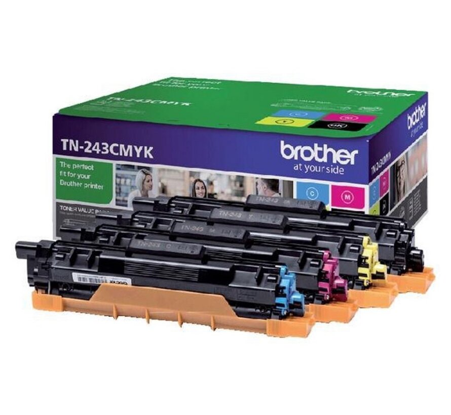 TN-243CMYK | Tonercartridge | Origineel | Zwart, Cyaan, Magenta, Geel | 1 stuk