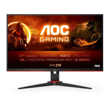 AOC 27G2SAE/BK computer monitor 68,6 cm (27") 1920 x 1080 Pixels Full HD LED Zwart, Rood