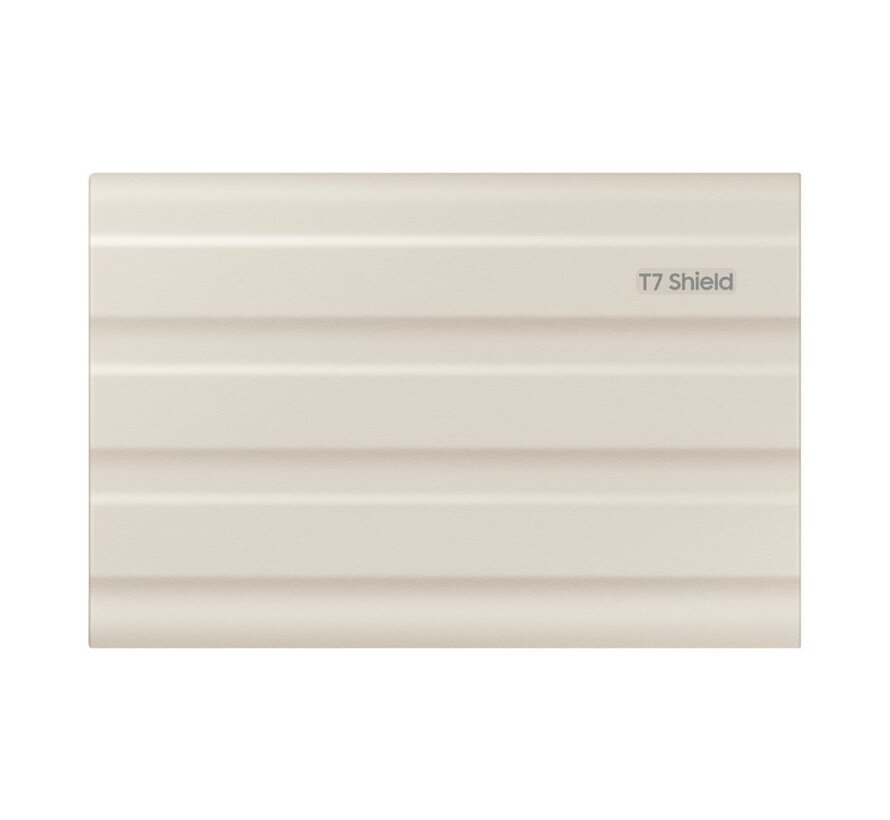 T7 Shield | Externe SSD | 1TB | USB 3.2 Gen2 | 1.050MB/s Lezen | 1.000MB/s Schrijven | Beige