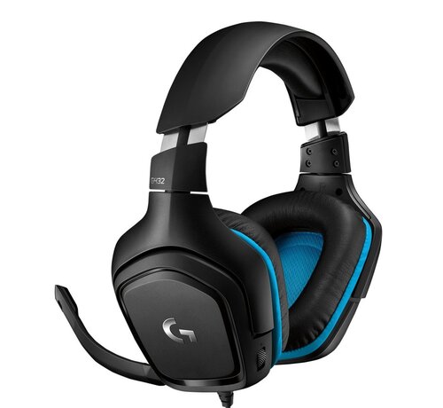 Logitech G432 | Bedrade Over-ear Gaming Headset 3.5mm Connector | 7.1 Surround | Zwart/Blauw