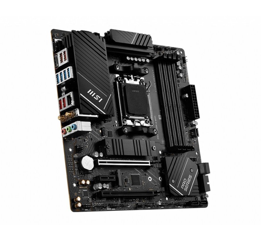 PRO B650M-A WIFI AMD | Socket AM5 | AMD B650 | 4xDDR5 | Micro-ATX | Moederbord