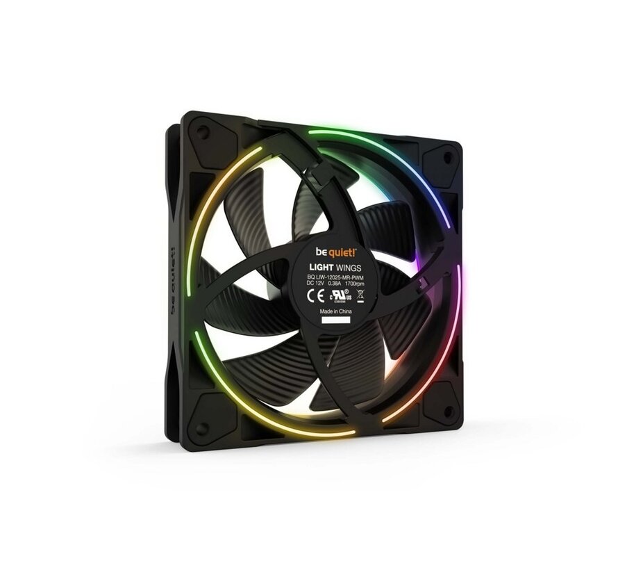 Light Wings | 120mm PWM Triple Pack Computer behuizing Ventilator 12 cm Zwart 3 stuk(s)
