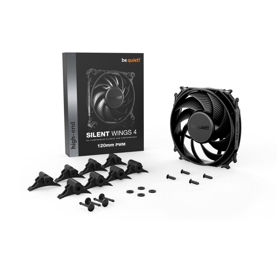 SILENT WINGS 4 | 120mm PWM Computer behuizing Ventilator 12 cm Zwart 1 stuk(s)