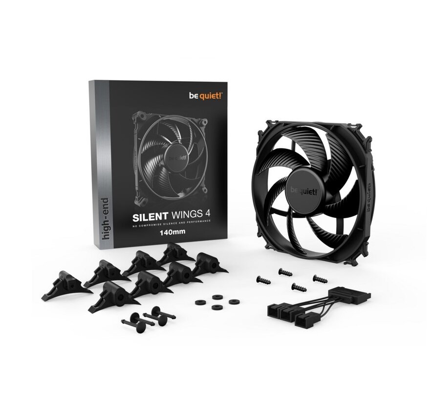 SILENT WINGS 4 | 140mm Computer behuizing Ventilator 14 cm Zwart 1 stuk(s)