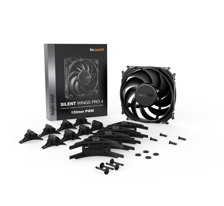 SILENT WINGS PRO 4 | 120mm PWM Computer behuizing Ventilator 12 cm Zwart 1 stuk(s)