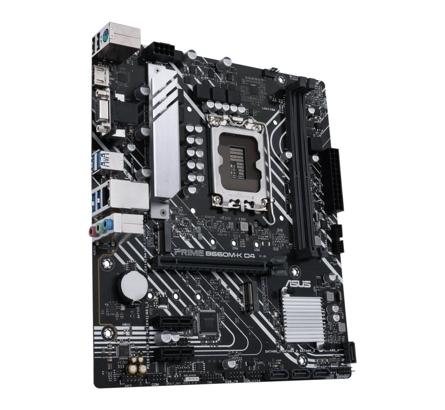 ASUS PRIME B660M-K D4 | Socket LGA 1700 | Intel B660 | 2xDDR4 | ATX | Moederbord